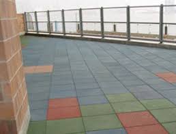 Play Area Safety Interlocking Rubber Tiles