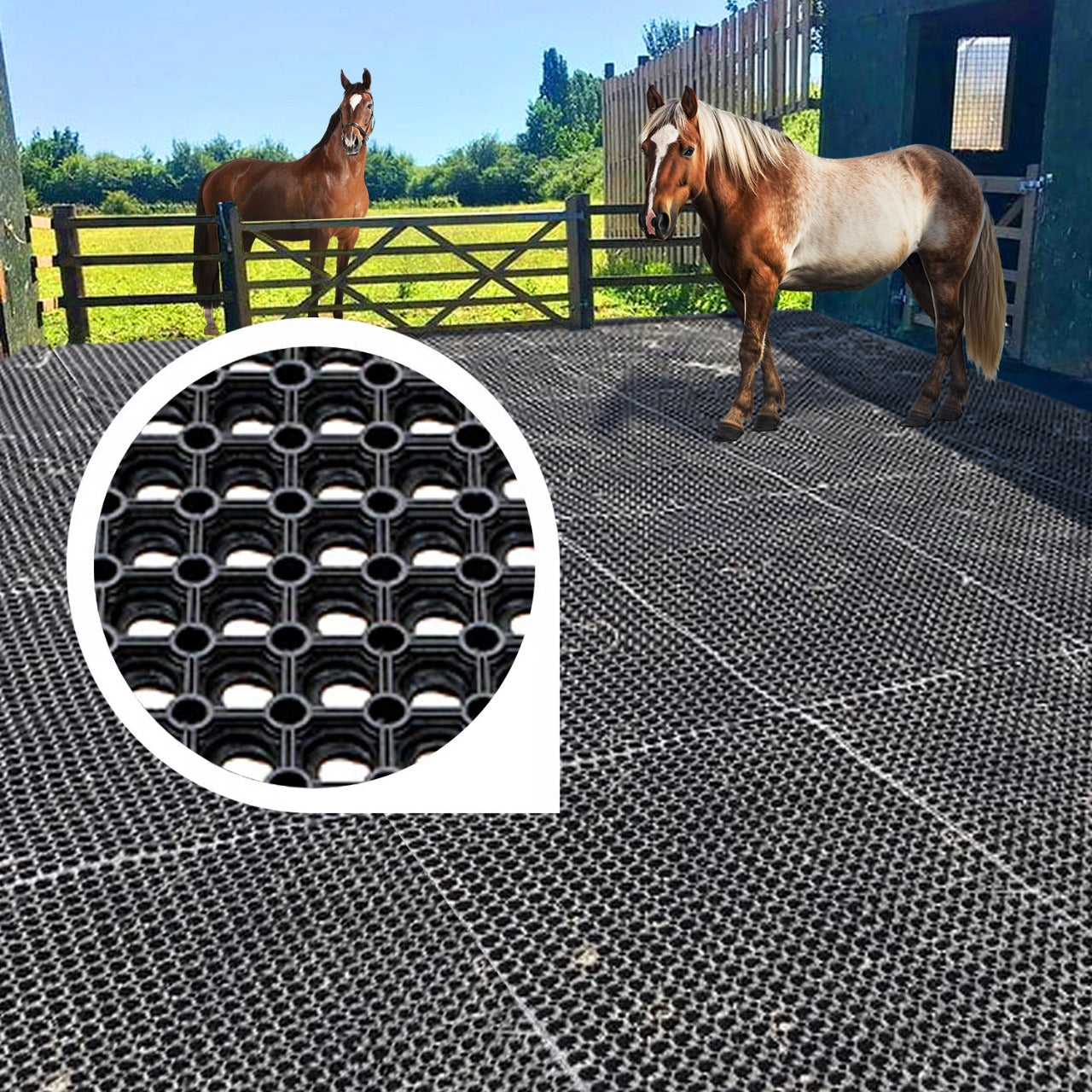 Rubber Grass Mats | EN1177 Certified Garden & Play Matting