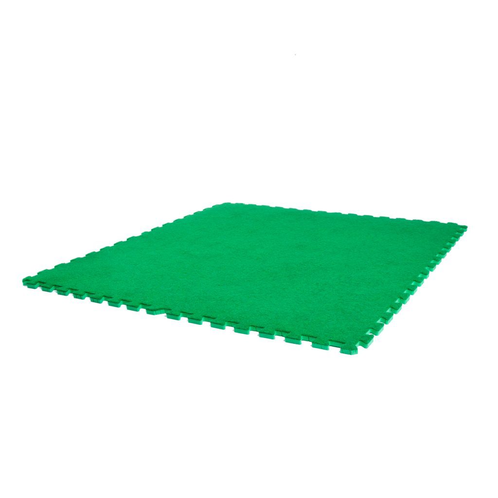 1.2cm thick, Outdoor Grass Mats 100cm Large Soft Playmat Pack of 4 - Slip Not Co Uk