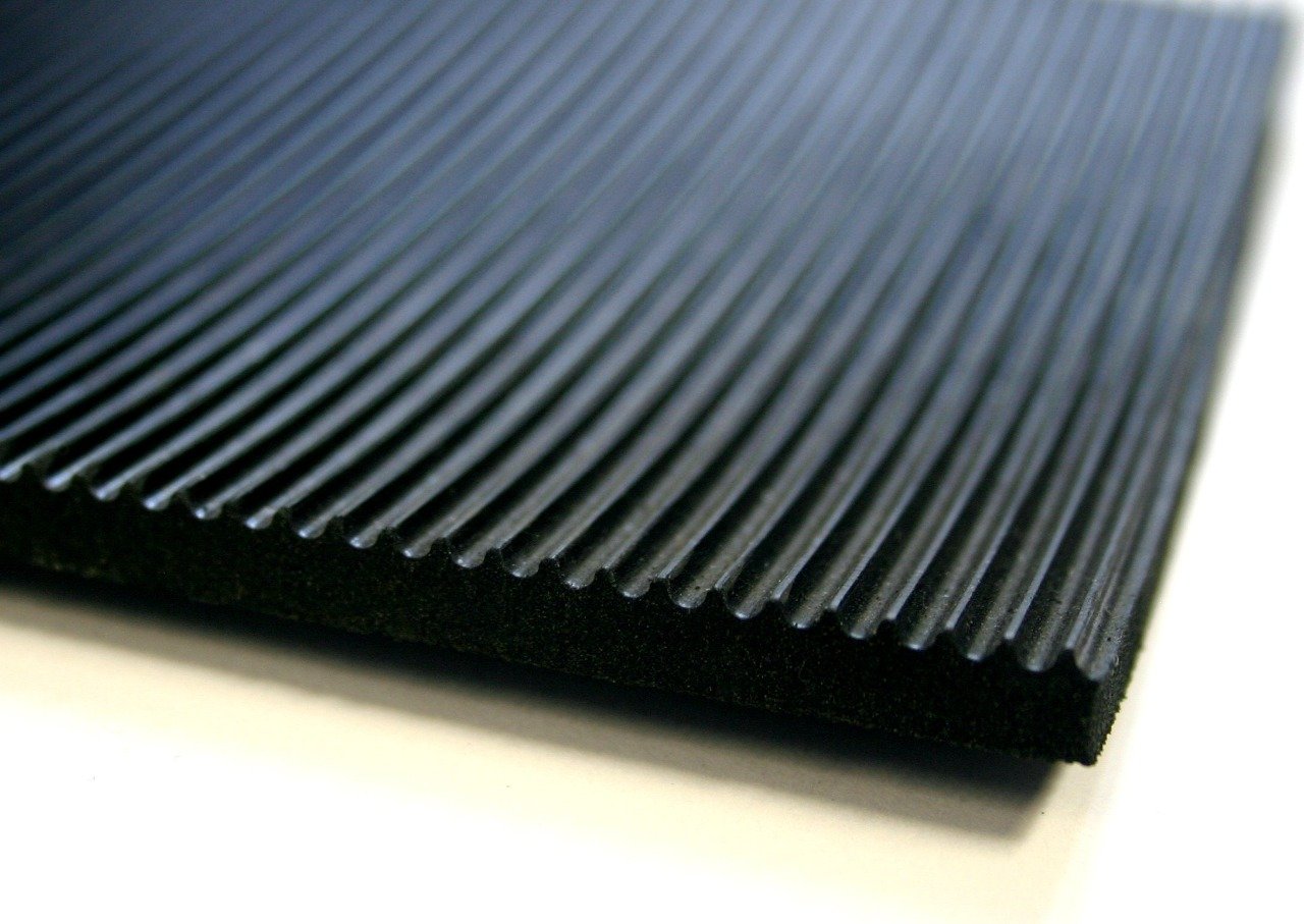 Rubber Gym Flooring Fine Ribbed - Slip Not Co Uk