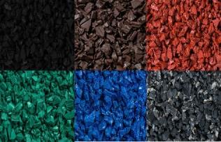 Rubber Play Bark Chippings for Play Areas Safe Surface Rubber Mulch - Slip Not Co Uk