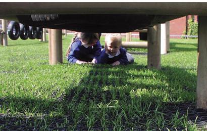 Playground Safety Grass Mats - Slip Not Co Uk