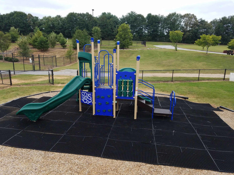Rubber Grass Playground Mats Tested - Slip Not Co Uk