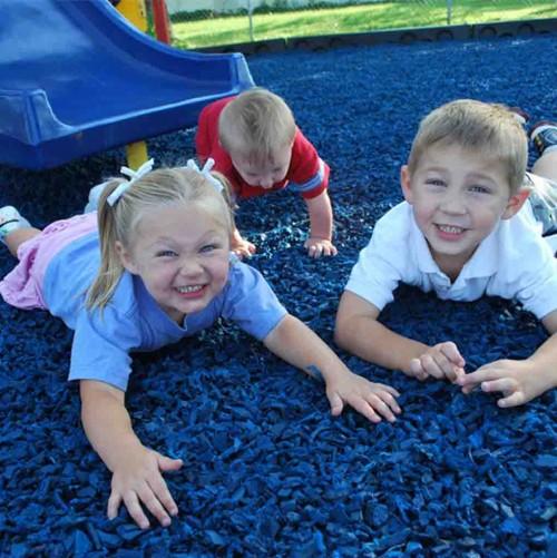 Rubber Play Bark Chippings for Play Areas Safe Surface Rubber Mulch - Slip Not Co Uk